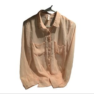 Light Pink Chiffon Top